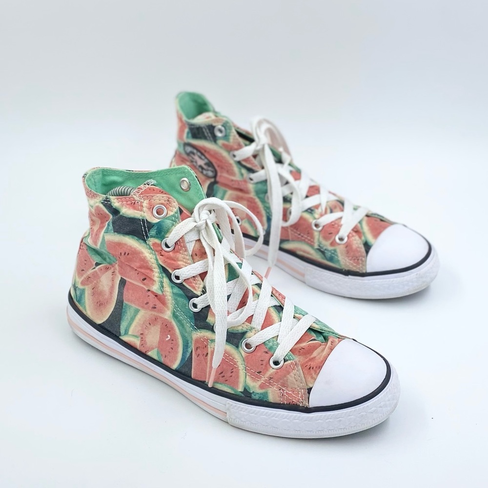 Converse All Star high top water melon print size 6 youth - Picture 3 of 6